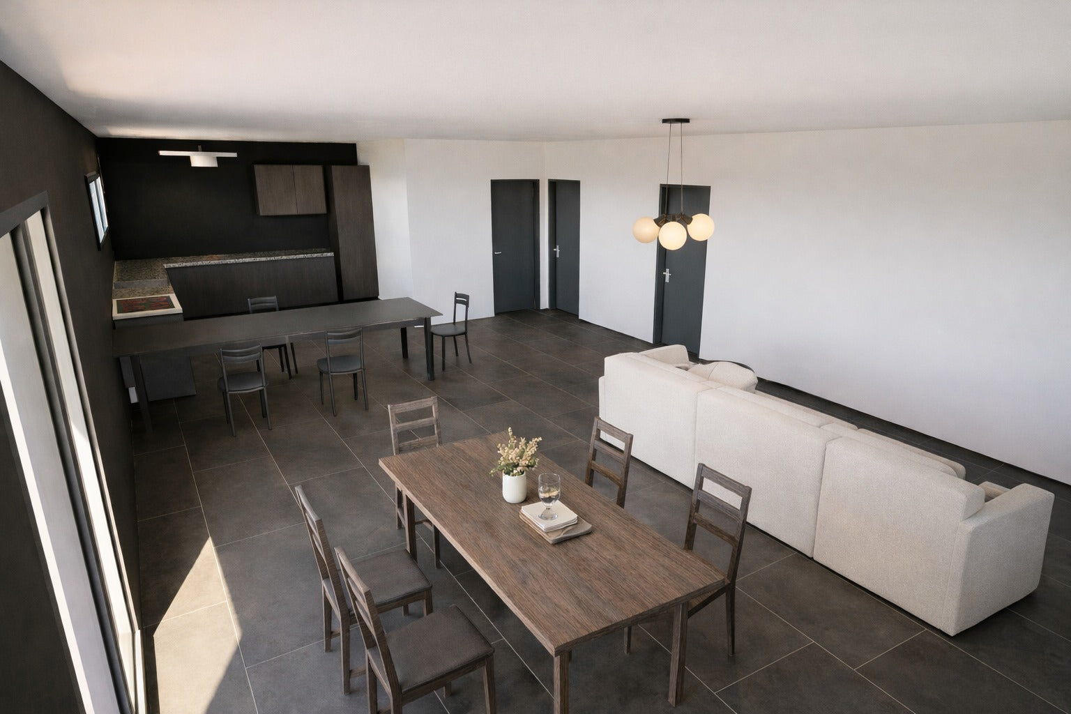 Rendu 3D Intérieur — Acompte de démarrage