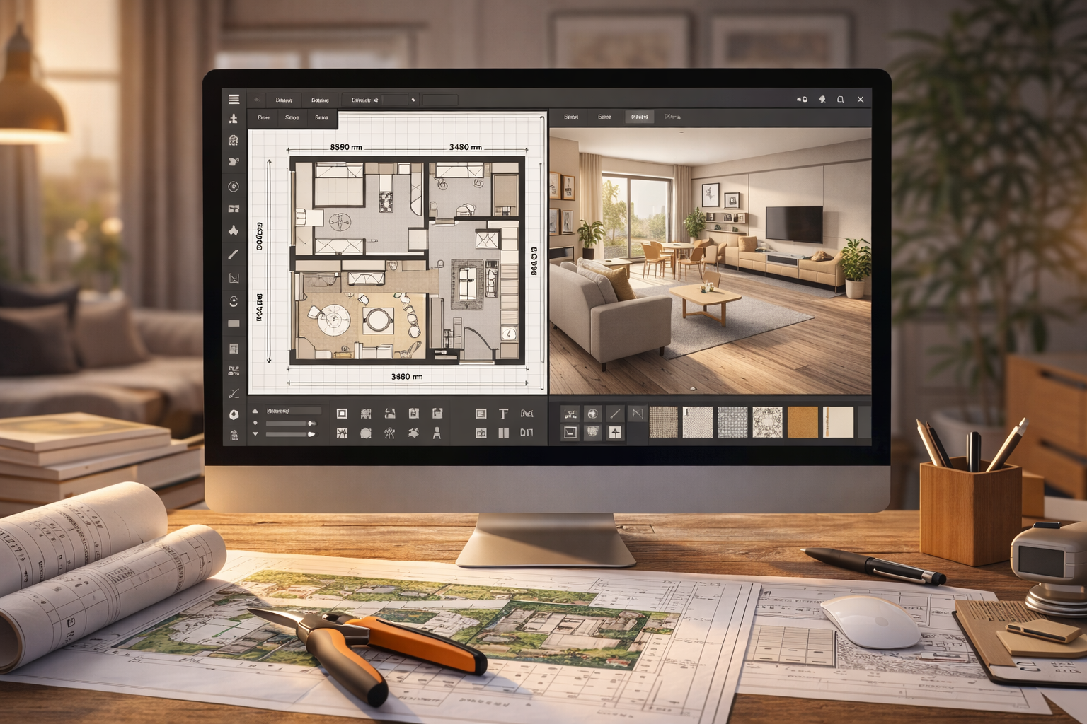 Plans d'Aménagement Intérieur — Acompte de démarrage